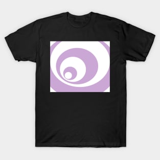 Abstract pattern - purple and white. T-Shirt